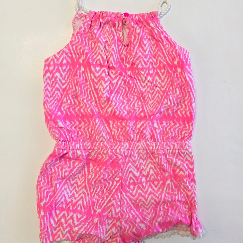 OshKosh B'gosh Pink and White Patterned Bodysuit